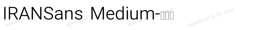 IRANSans Medium字体转换